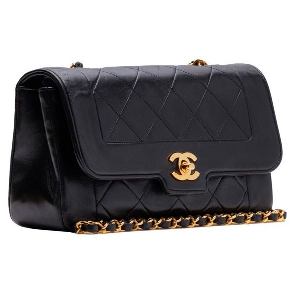 Chanel Matelasse Chain Shoulder Lambskin Black Gold Metal Fittings - Picture 3 of 9